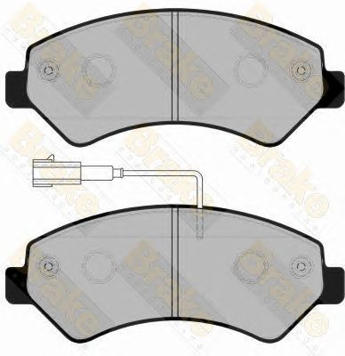 BRAKE ENGINEERING pa1755 -  Комплект тормозных колодок, дисковый тормоз